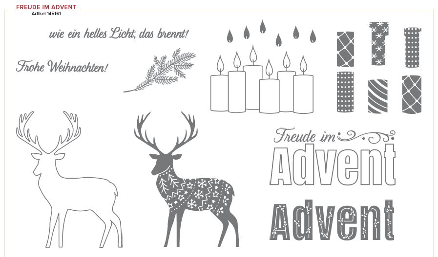 Freude im Advent Stempelset